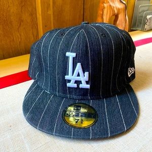 New Era LA 59Fifty Fitted Hat Size 7 5/8